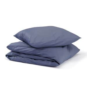 Unikka sengetøj 140x200 mellemblå satin
