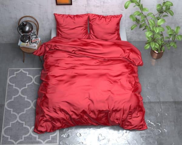Beauty Skin Care sengesæt, rød 240 x 220 cm