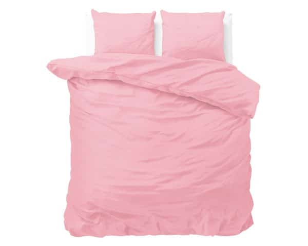 Satin Point sengesæt, pink 200 x 220