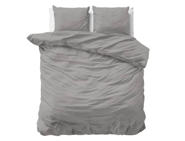 Uni Satin sengesæt, grå 240 x 200/220
