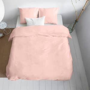 Uni Satin sengesæt, pink 135 x 200