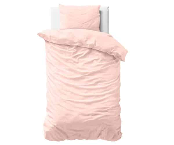 Uni Satin sengesæt, pink 140 x 200/220