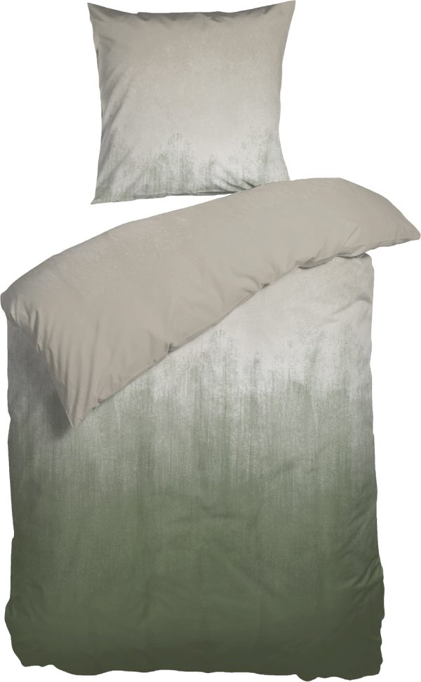 Økologisk Sengelinned Horisont Sand/green Gots